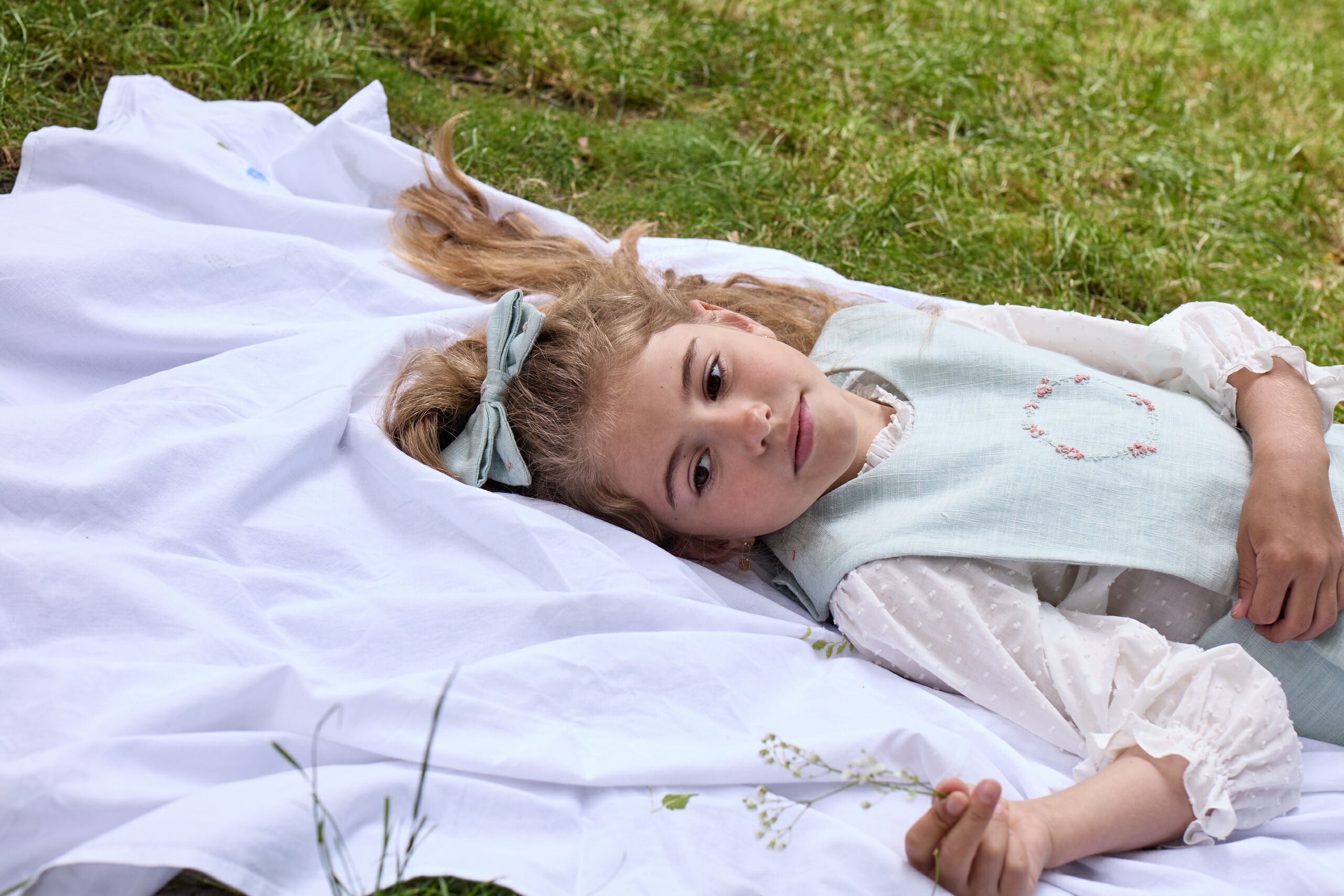 Lolita, blouse en plumetis écru