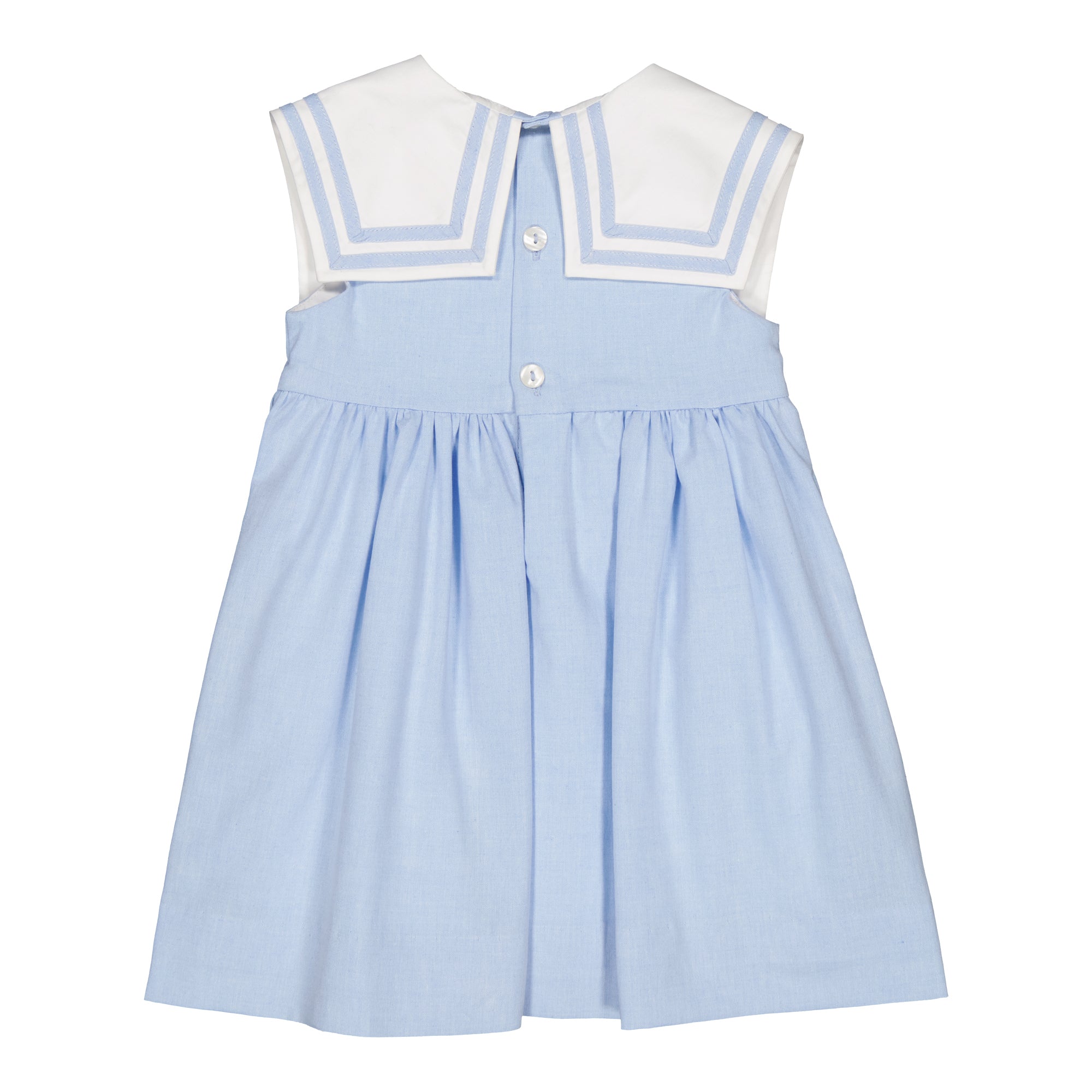 Constantina, robe chambray bleu ciel