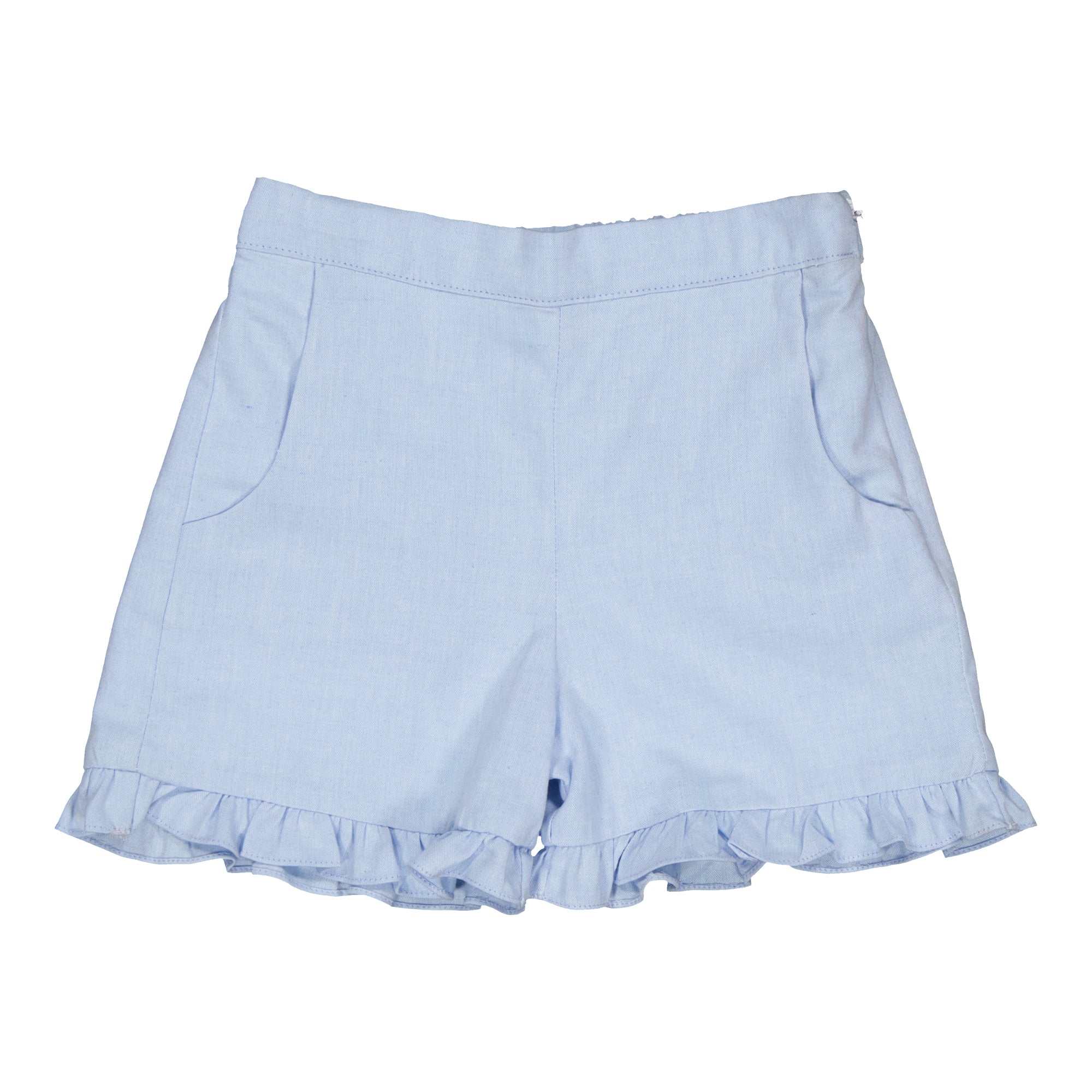 Nolana, short chambray bleu ciel