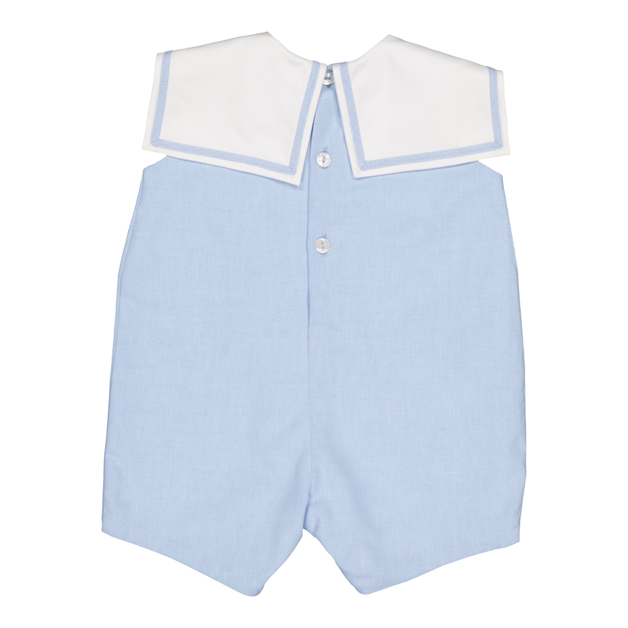 Constantin, barboteuse chambray bleu ciel