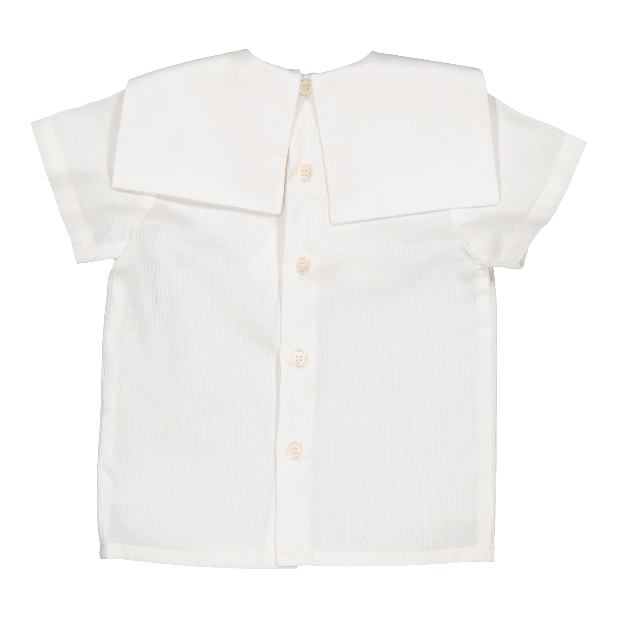 Eustache, blouse en coton piqué blanc