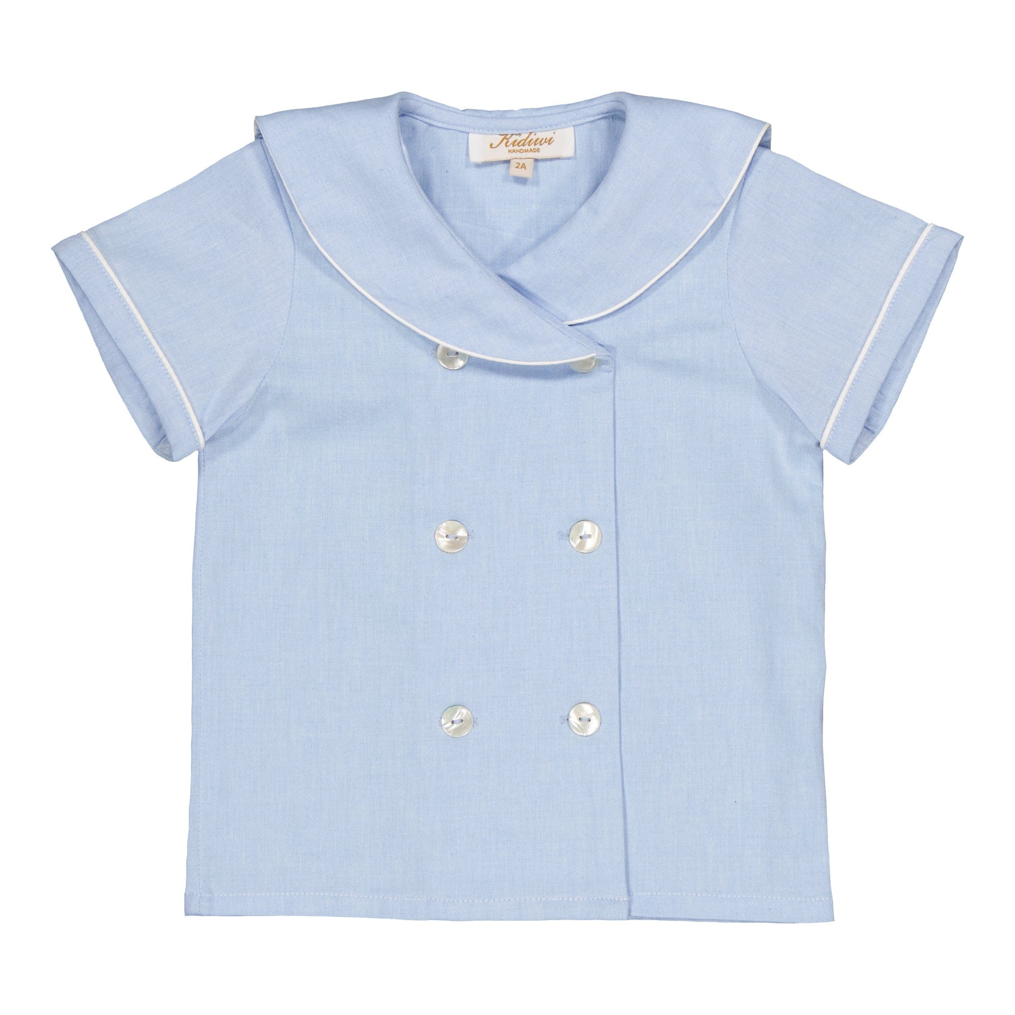 Ambroise, chemise chambray bleu ciel