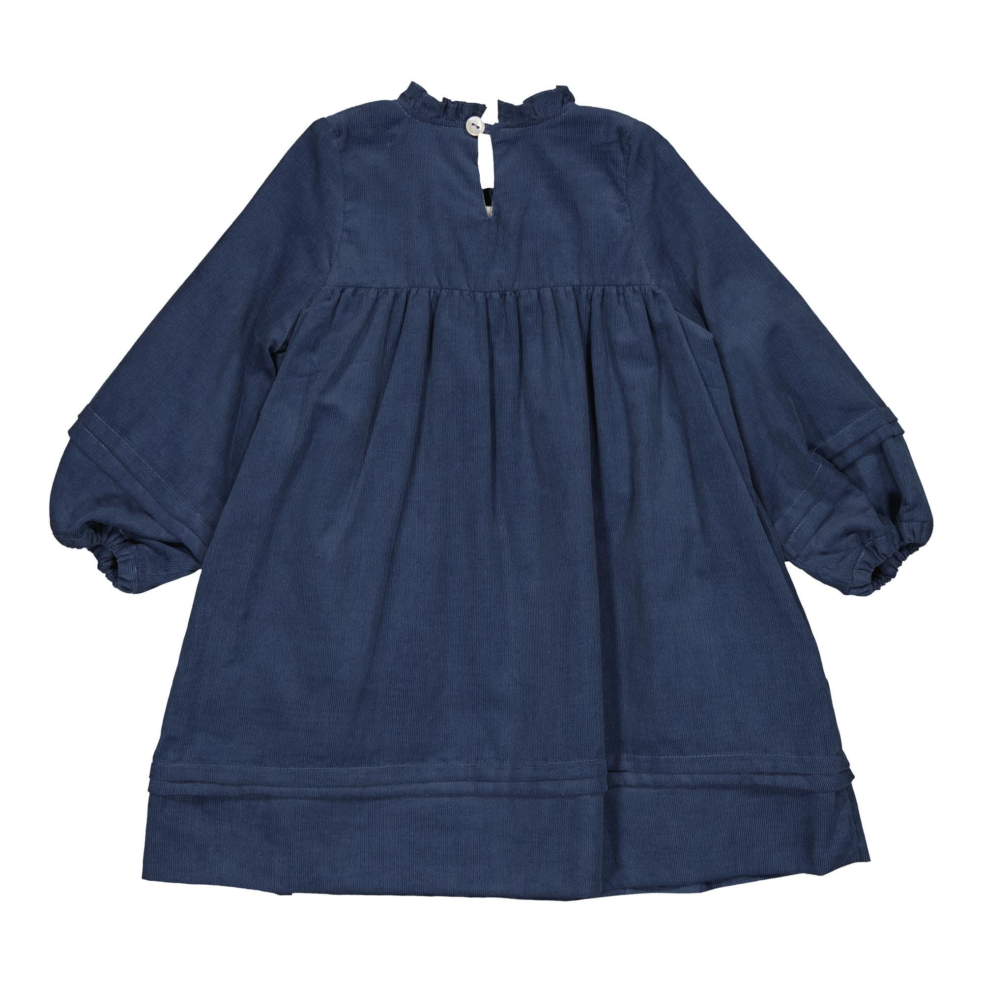 Léonie, smocked dress, in Jean Corduroy