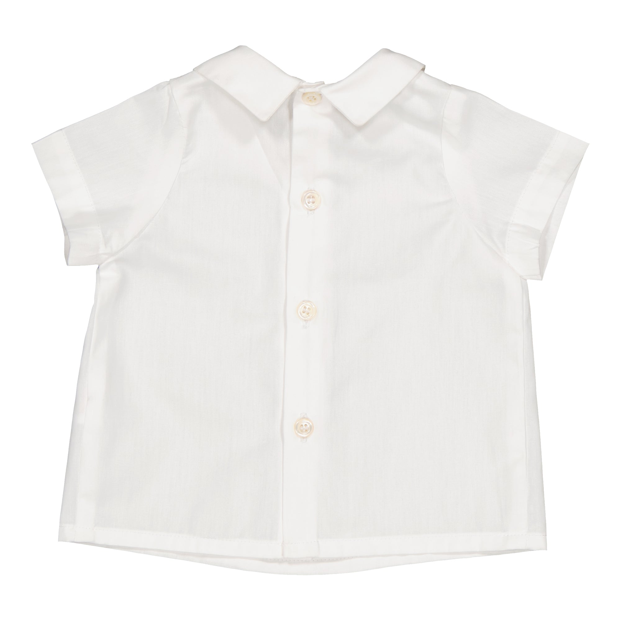 Maurice, blouse brodée en popeline blanche