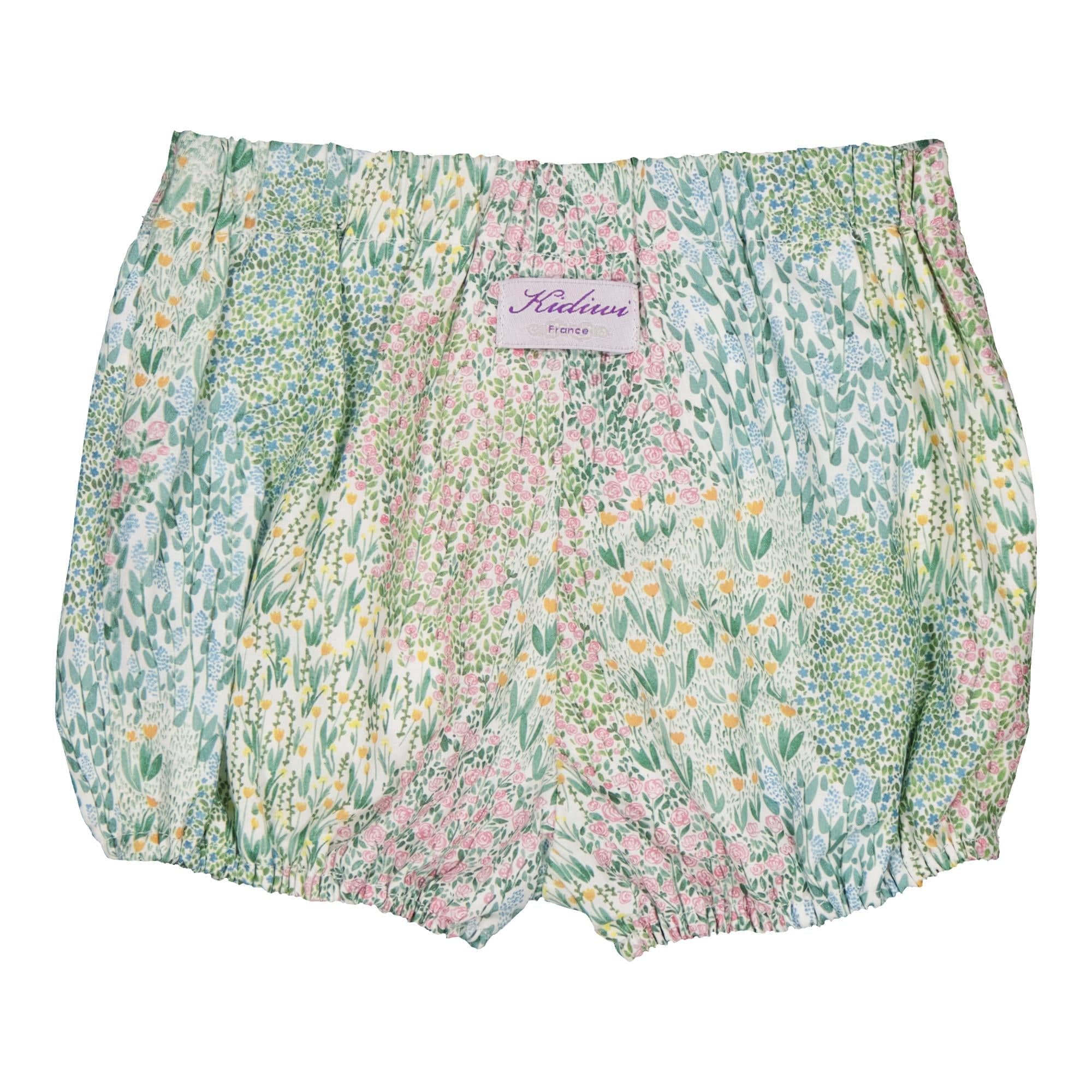 Pacôme, baby bloomer, in Flowery meadow Print