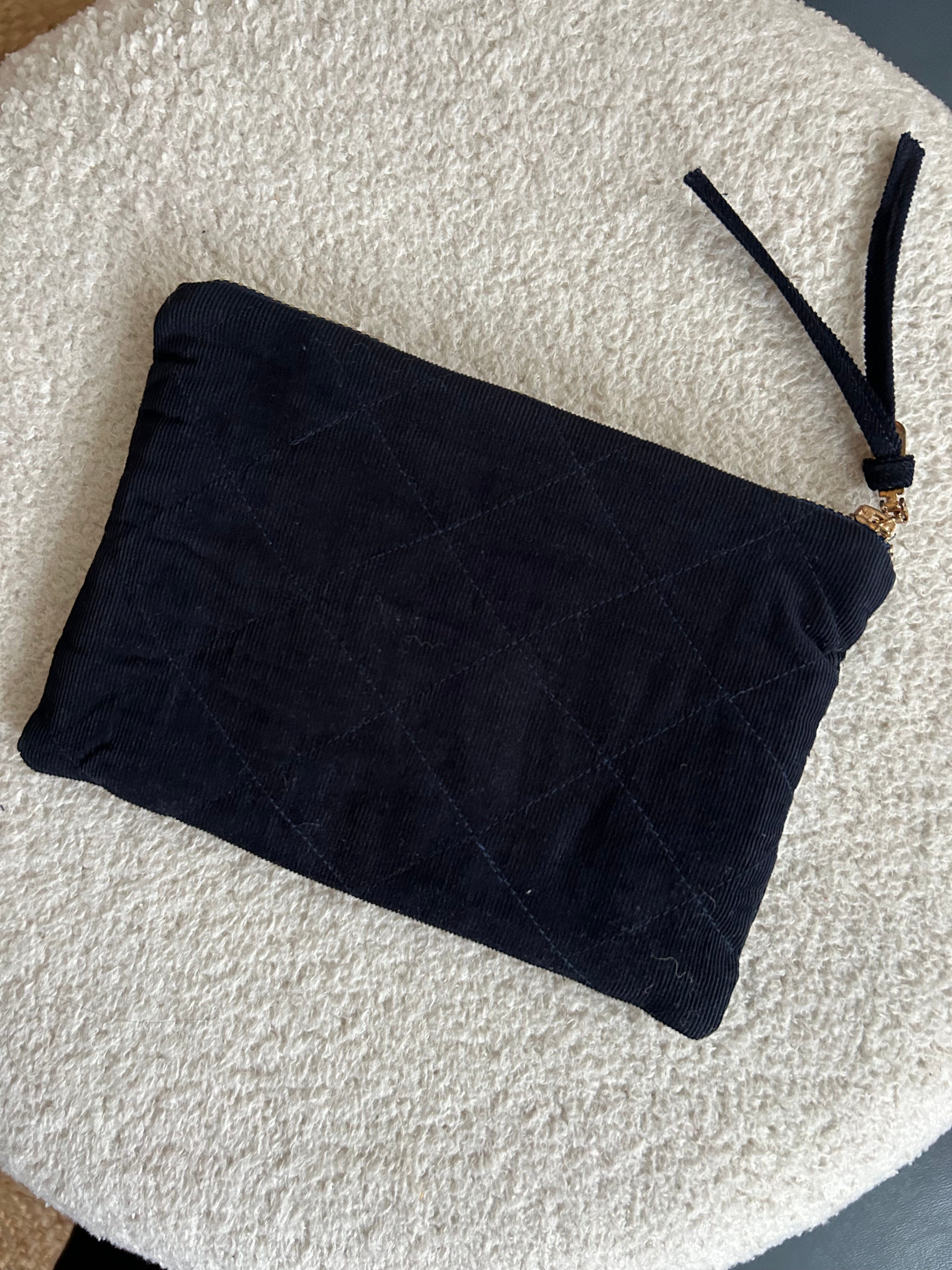 Tricia, Smocked case, in Navy corduroy