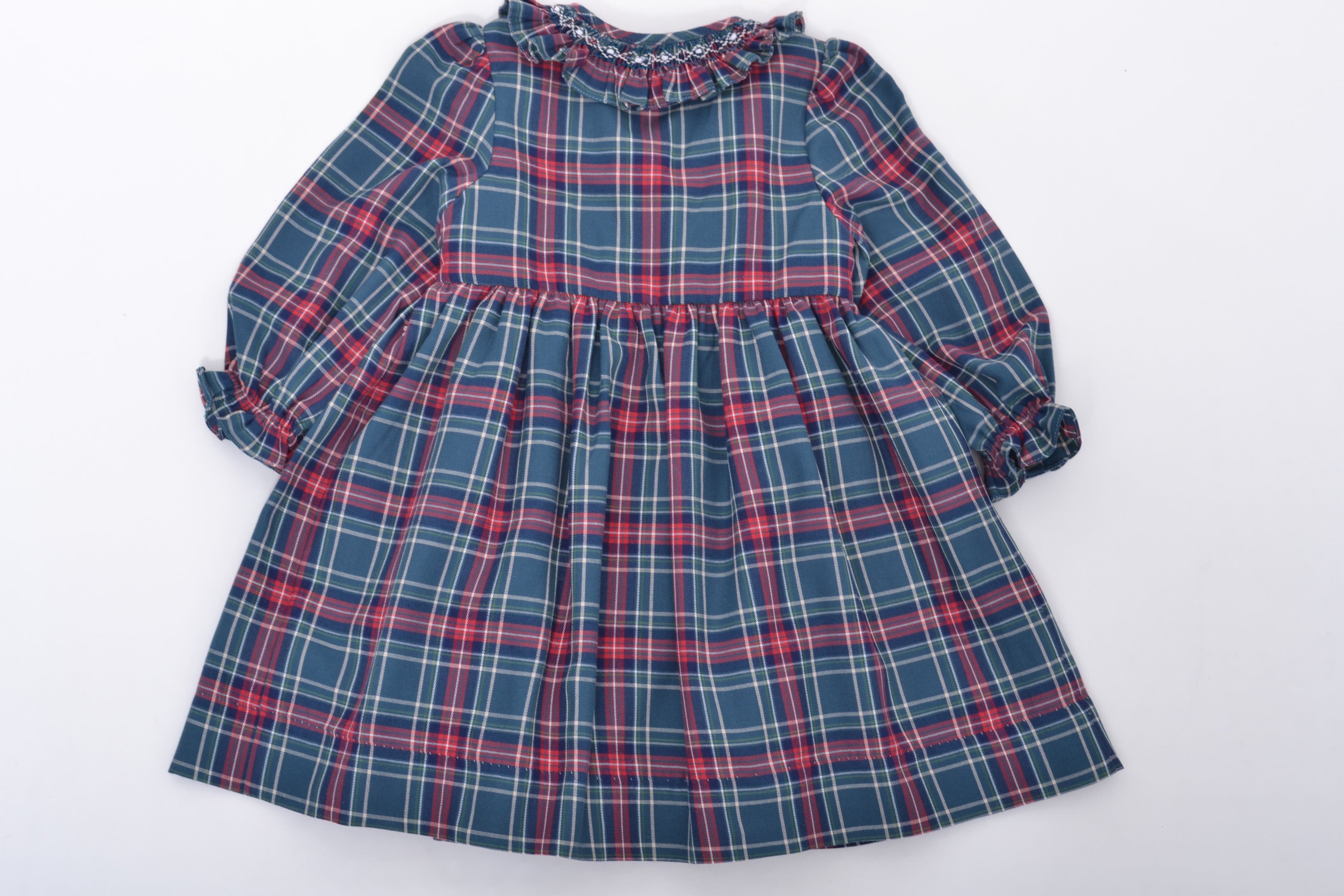 Robe Adeline en tartan