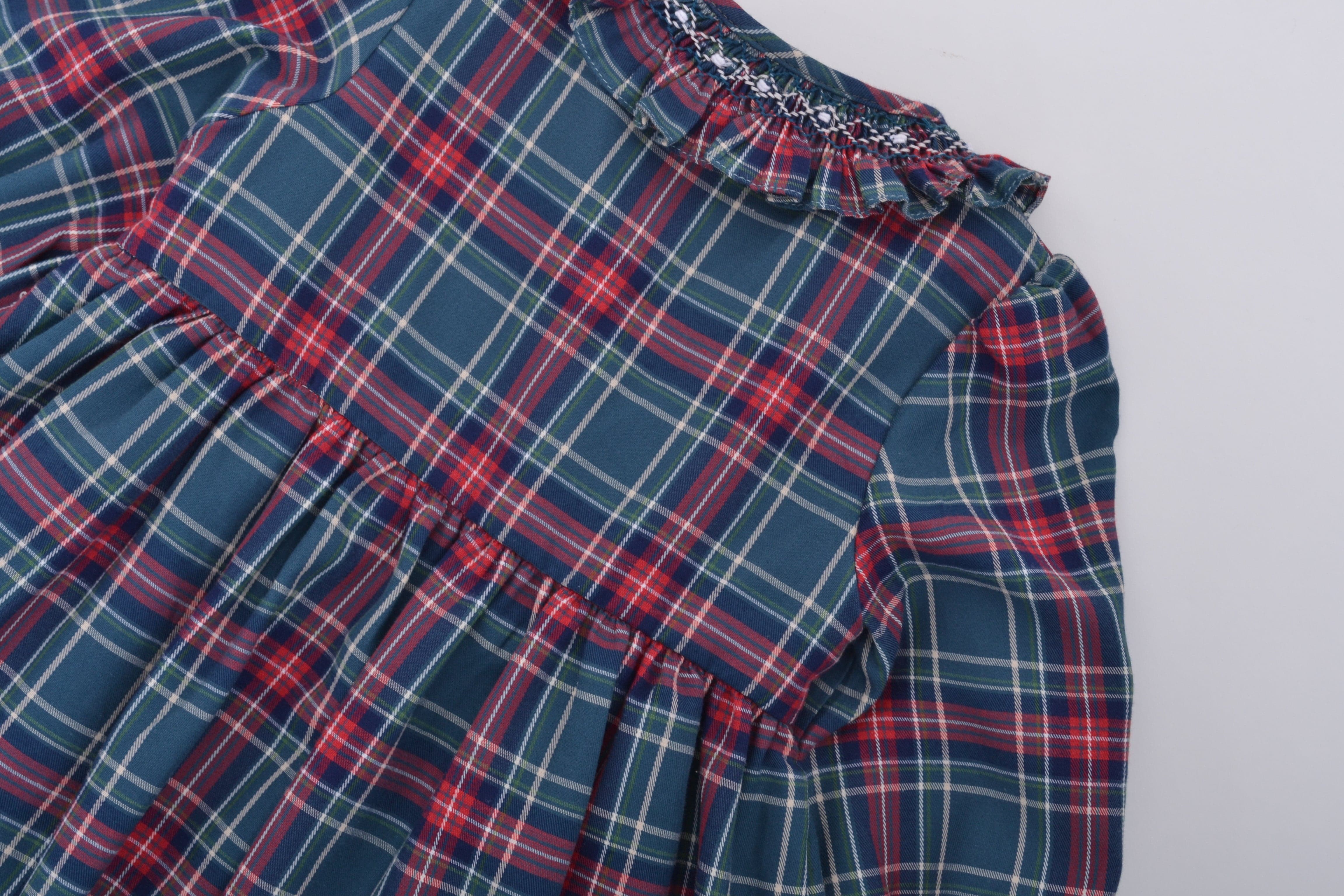 Robe Adeline en tartan