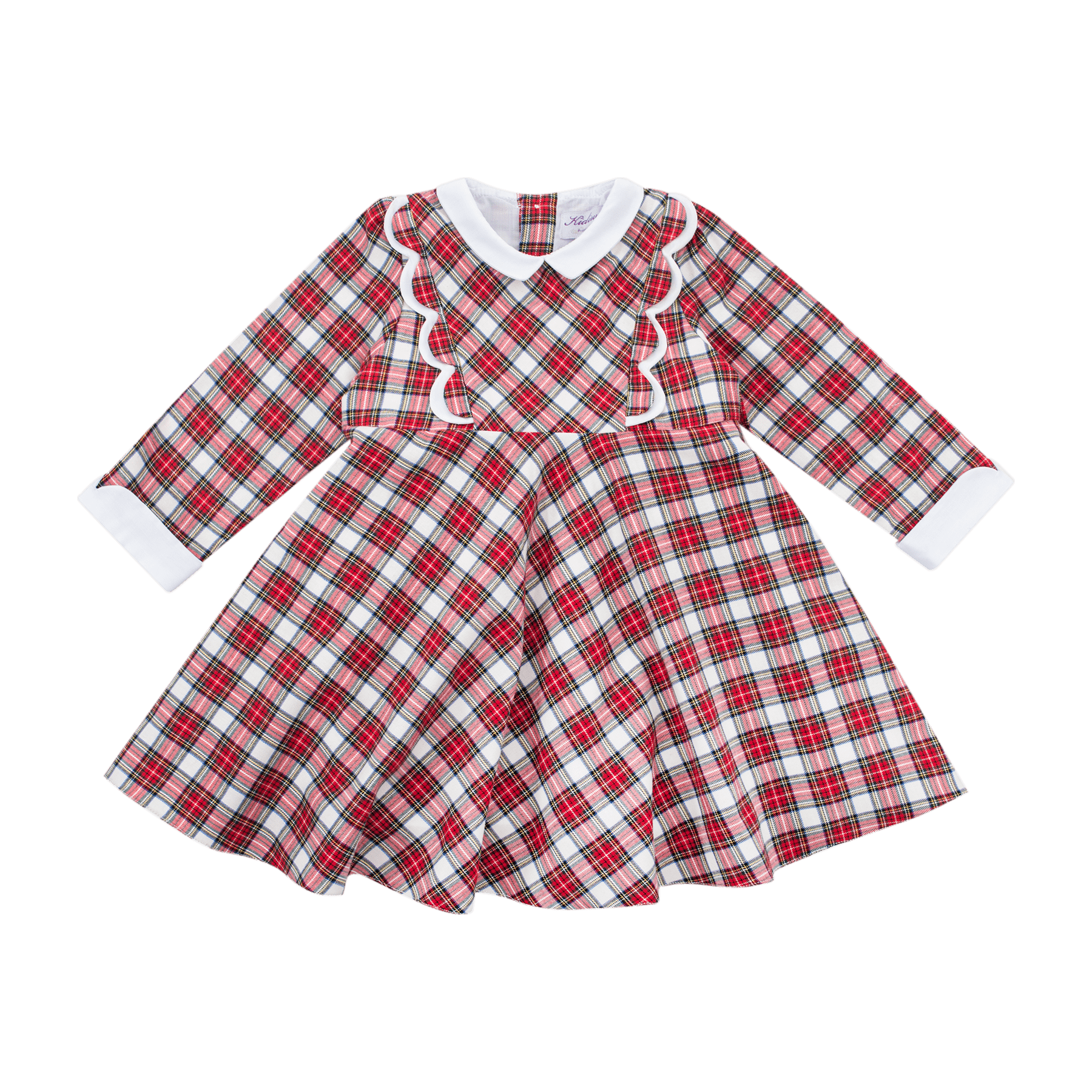 Robe Alyssa en tartan rouge