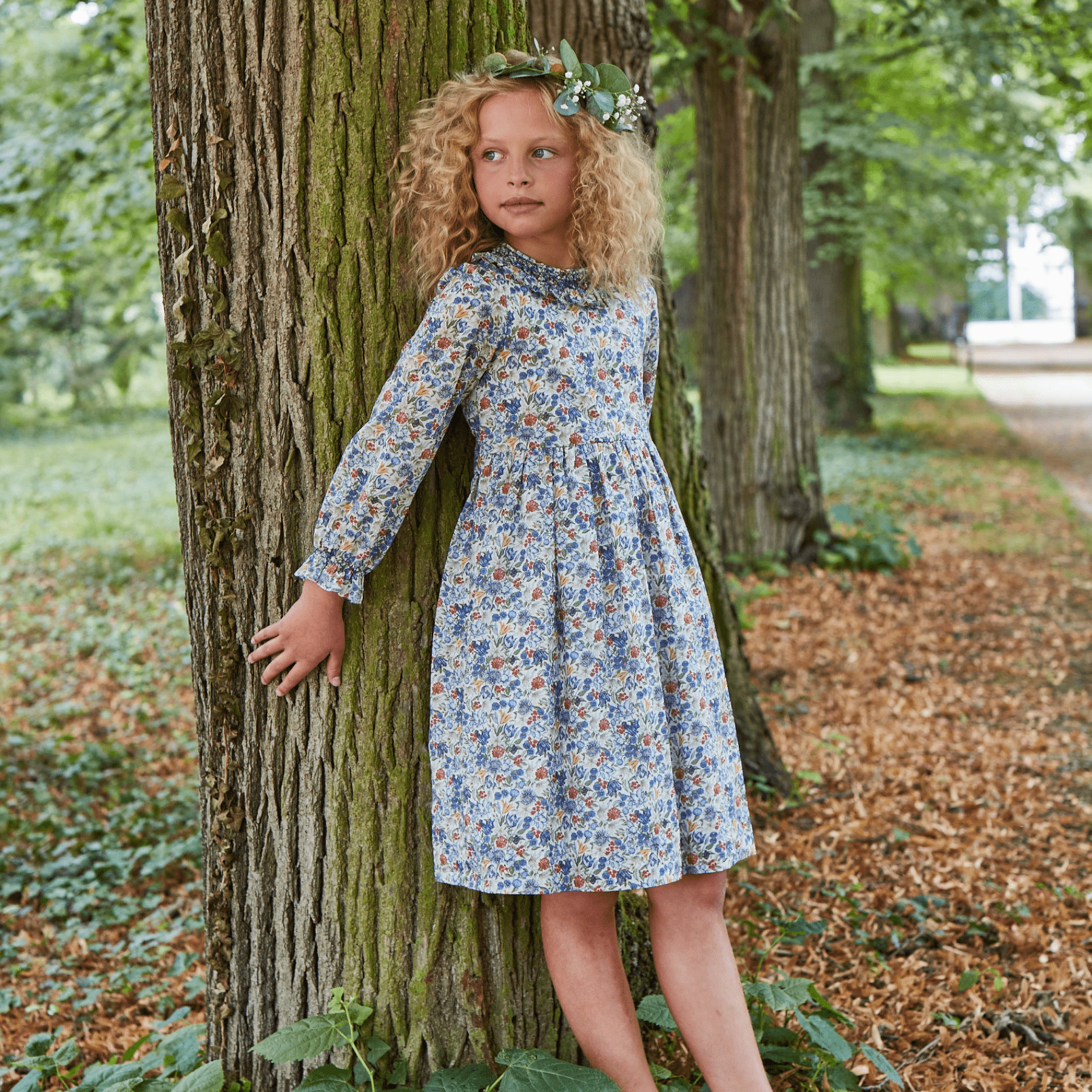 Robe Liberty Royal Garland, col et poignets smockés