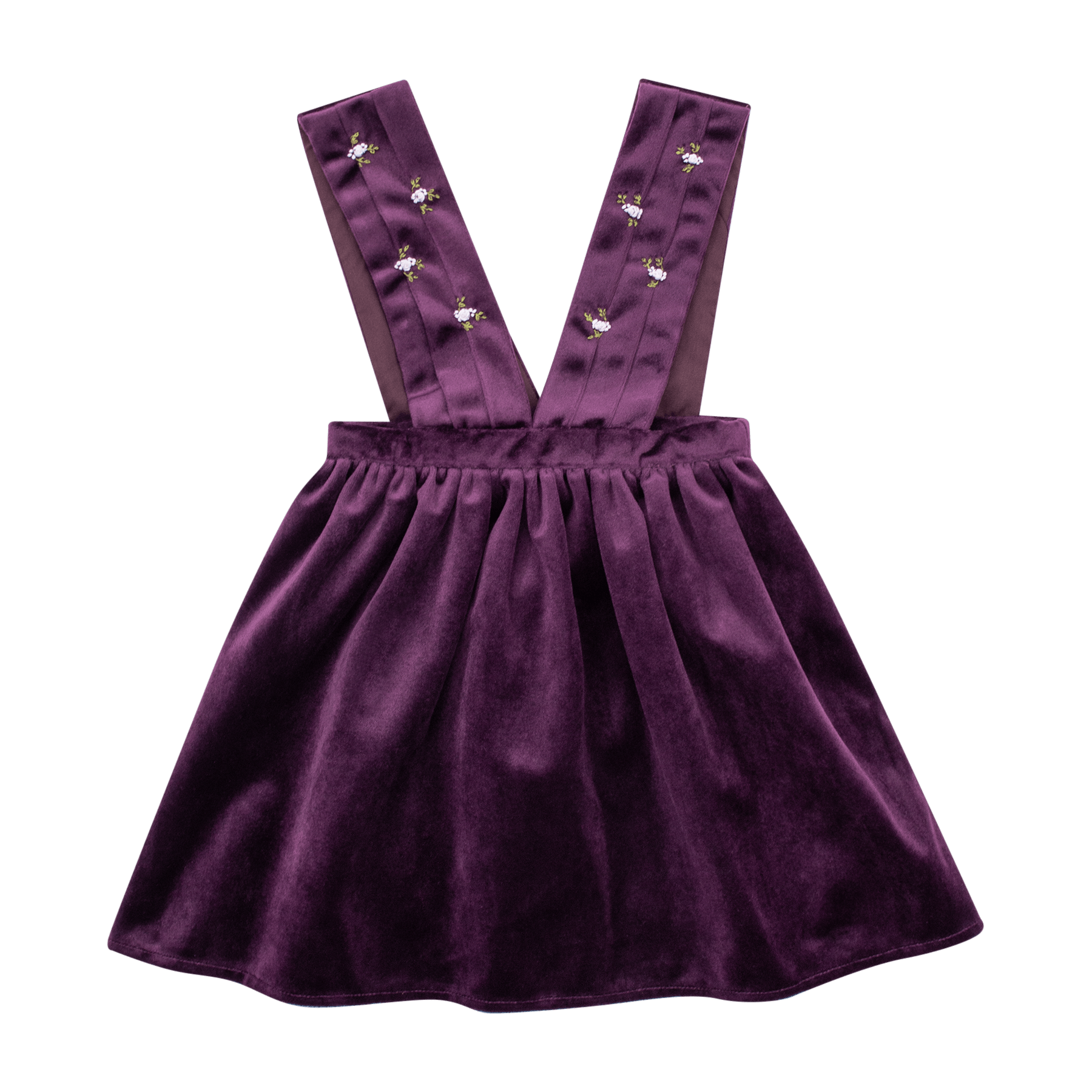 Robe maya velours lisse violet